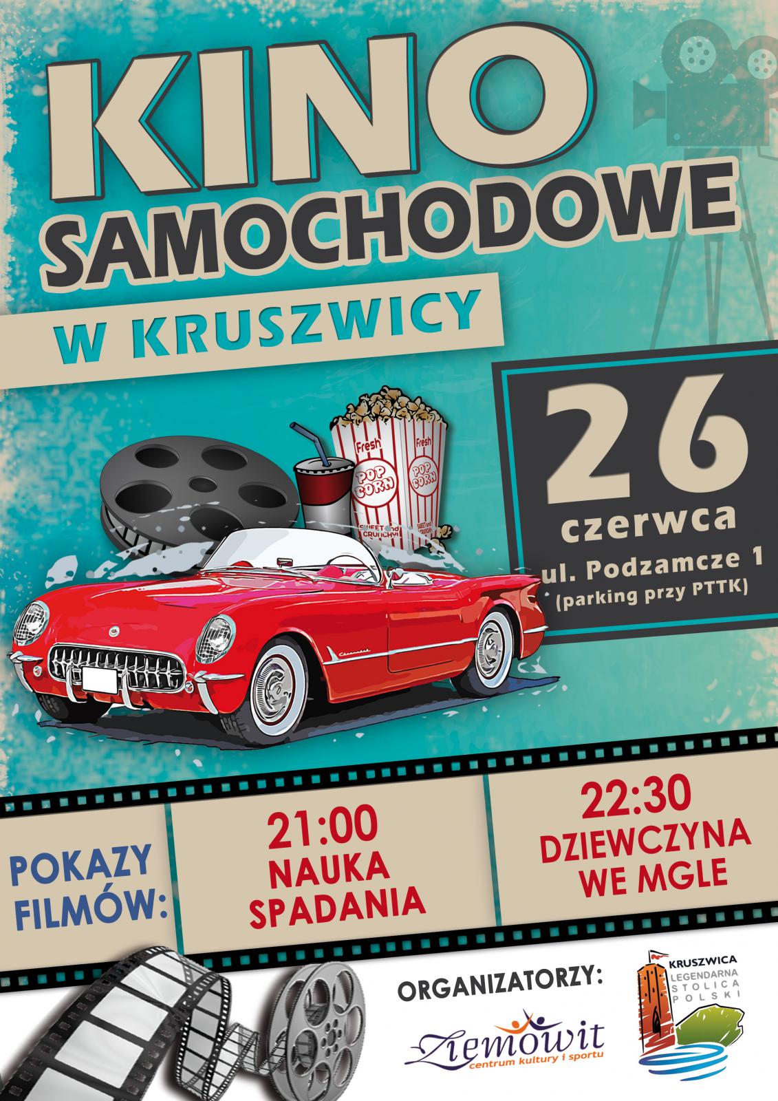 plakat kino samochodowe