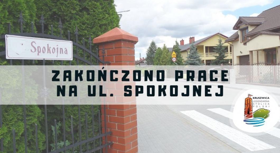 zakończono prace na ul. spokojnej