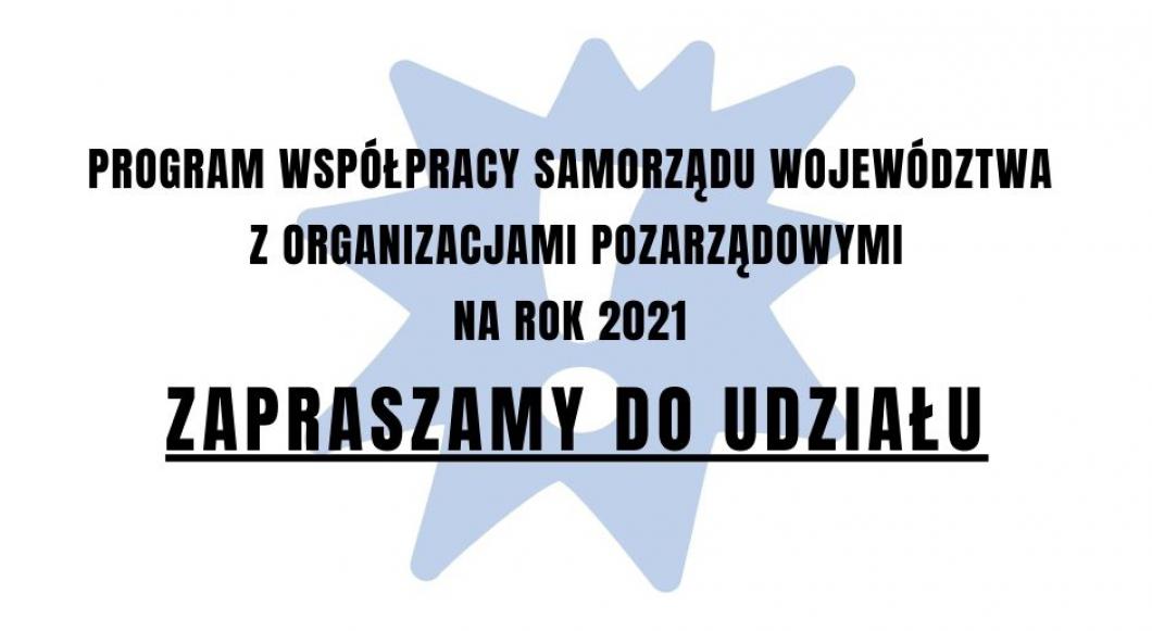 Rozpoczynamy konsultacje Programu współpracy na rok 2021