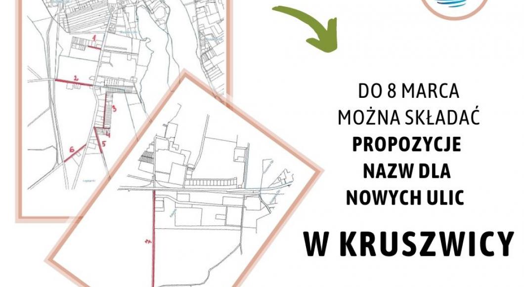 OGŁOSZENIE o podjętych działaniach w zakresie uporządkowania przebiegu i nazw ulic w miejscowości Kruszwica