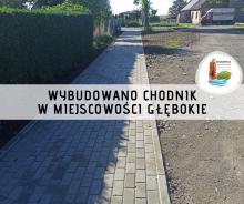 Wybudowano chodnik w miejscowości Głębokie