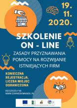 Lokalna Grupa Działania Czarnoziem na Soli zaprasza na szkolenie online
