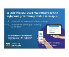 W kwietniu NSP 2021 realizowany będzie wyłącznie w formie zdalnej!